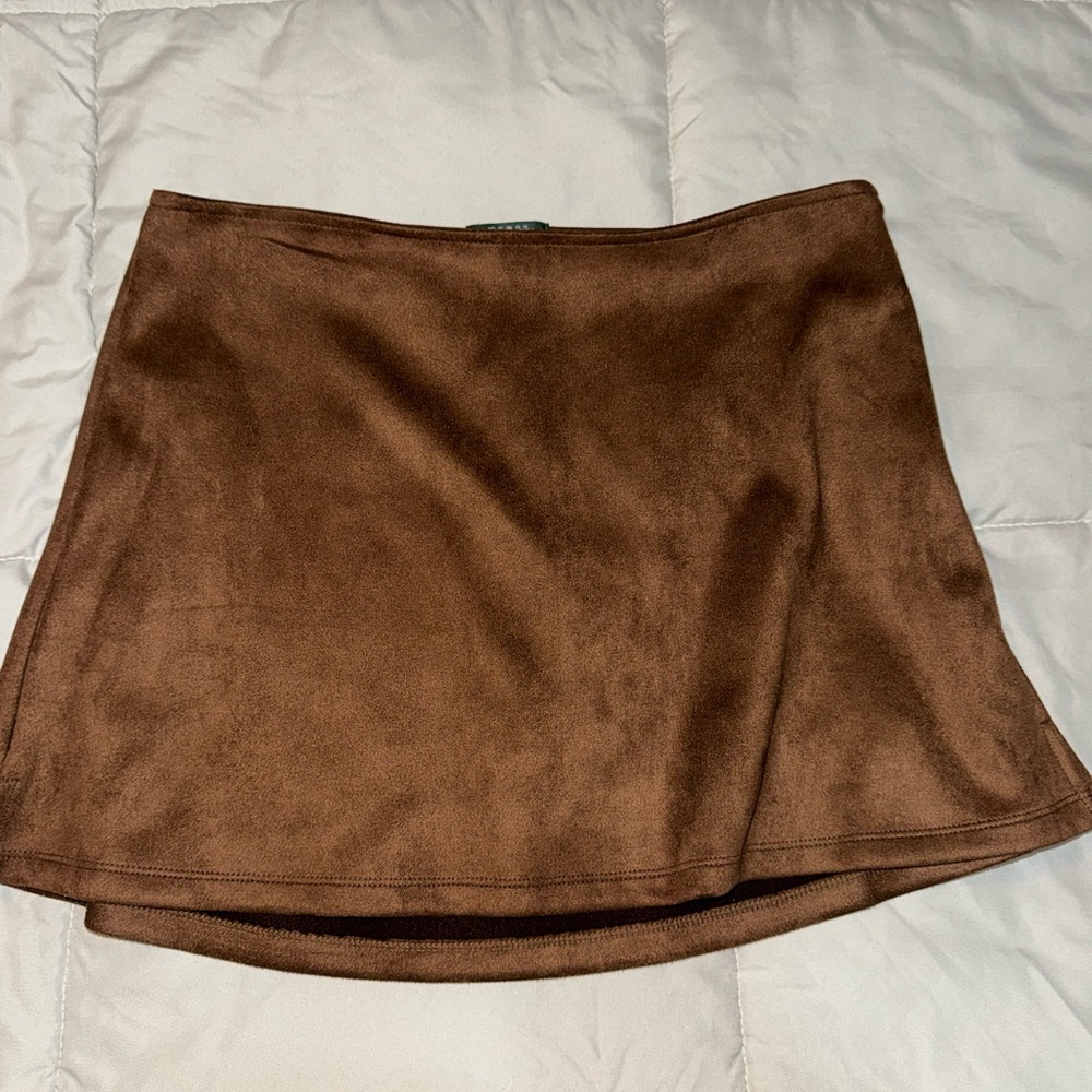 Wild Fable Chocolate Mini Skort